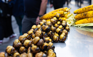 Chestnut from istiklal street. Taksim, Istanbul, Turkey.