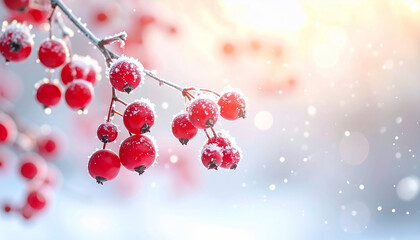 Winter Berries in Snow