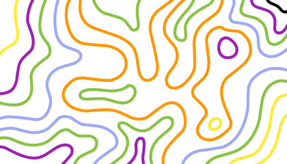 colorful wave line typography background