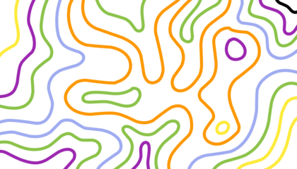 colorful wave line typography background