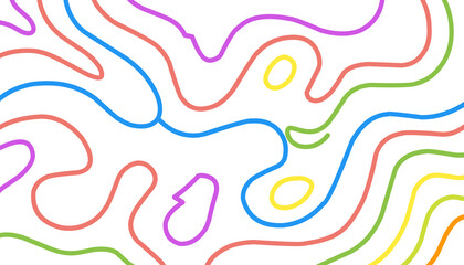 colorful wave line typography background