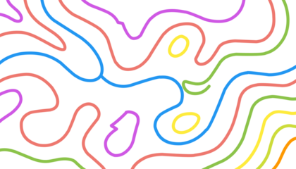 colorful wave line typography background