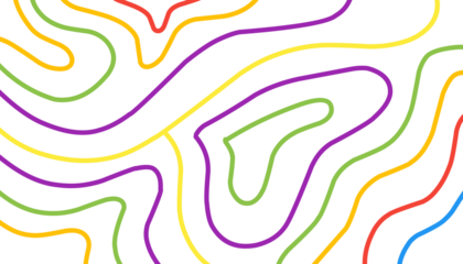 colorful wave line typography background