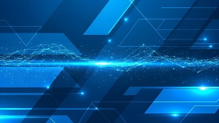 abstract blue technology background, abstract blue background