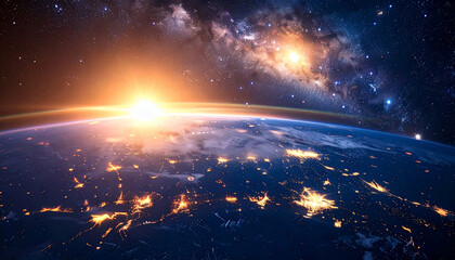 Earth Sunrise from Space