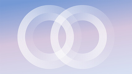 Abstract circle lines on light blue background. Geometric stripe line art design for poster, brochure, cover, website, header, web banner, presentation. art