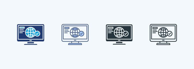 Online Presence Multiple Style Icon Collection 