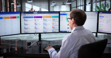 Fototapeta premium Managing Talent: HR Software For Staffing Interviews