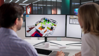 Female Business Presenter Analyzing Wireless Router Signal Strength