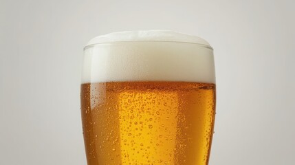 Cheers to good times: a perfect pint of golden beer with a frothy head that's calling your name right now