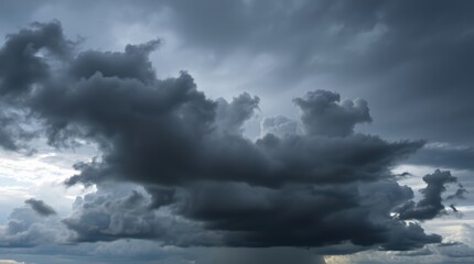 Obraz premium Dark clouds are gathering! is a storm coming? share your weather predictions in the comments below! ⛈️😱☁️