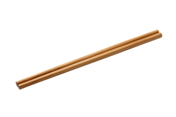 Pair of wooden chopsticks isolated on black