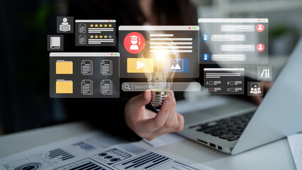 E-learning dashboard with student profiles, lesson ratings, and course content organization for online education Parse