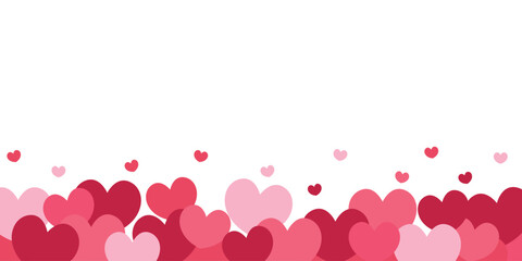 Valentines Day background, romantic heart Valentines