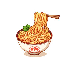 Cute Noodle Icon Very Cool Design