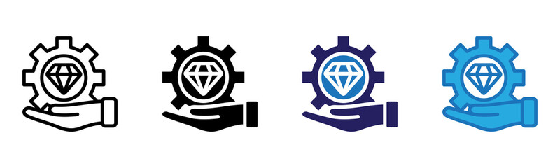 Value Proposition Icon Multi Style Vector Illustration