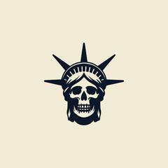 Skull Liberty Logo © Fajarhidayah11
