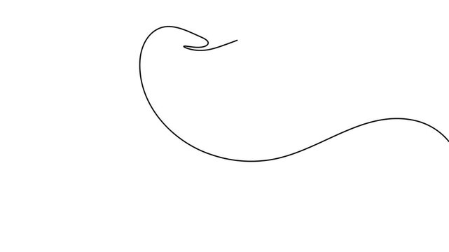 Tooth and teeth continuous one line drawing healthy dental smile 4k animation video