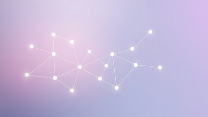 chro. Modern communication concept with abstract connections in a clean minimalist design and soft gradient lighting. product launch decks.