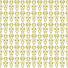 Seamless golden pattern, geometric vector design, abstract background.