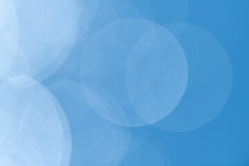 青い背景の玉ボケ	
