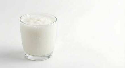Turkish Ayran Yogurt Drink on White