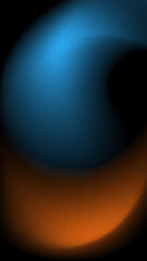 abstract background with blue and orange swirls and grainy texture