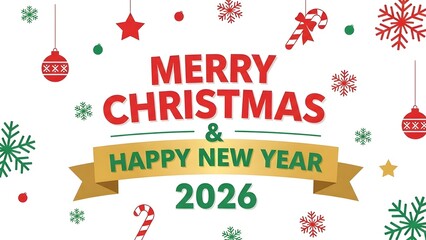 Merry Christmas and Happy New Year background featuring a vintage holiday greeting card design with a winter celebration vector illustration and festive xmas tree decoration banner