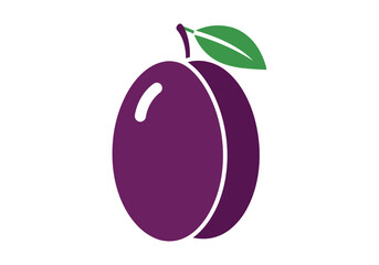 Plum Vector Illustration