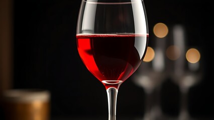 octet. Elegant goblet glass with red wine against dark sophisticated background. bar promotions, beverage menus, designed for product packaging and bar promotions, used by it administrators.