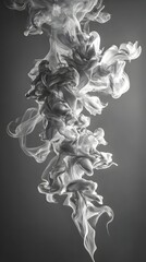 pattern wallpaper in swirling black and white