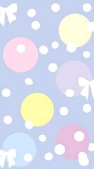pattern with small polka dots in pastel shades