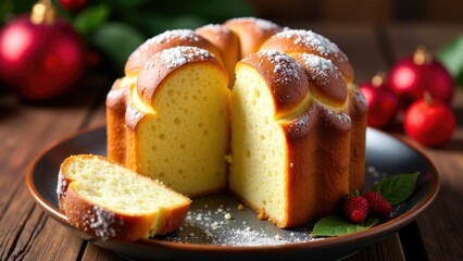 A slice of cake with a missing bite, perfect for a before and after demonstration or a reminder to savor the experience