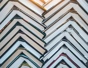 stack of books library reading education knowledge learning