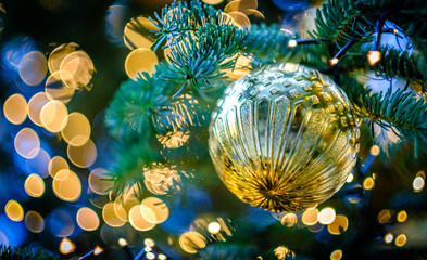 typical christmas decoration - close up