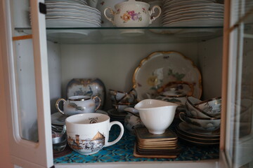 A set of sentimental vintage dishes