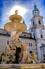famous old town of salzburg - austria
