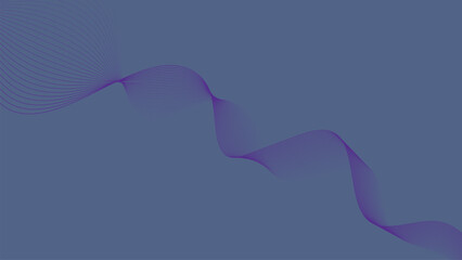 Abstract violet background with smooth blue curve wave lines pattern and swirling light smoke design illustration
