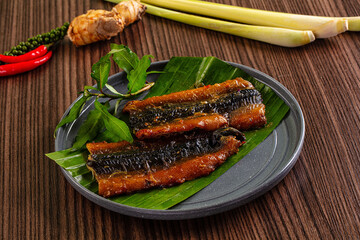 Gourmet Grilled fresh eel fish