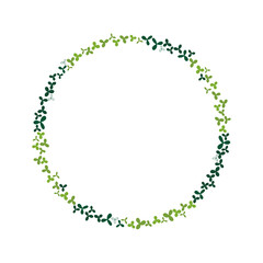 クローバーの丸いフレーム