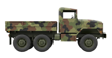 Military truck camouflage transparent background cutout png