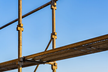 建築現場の足場