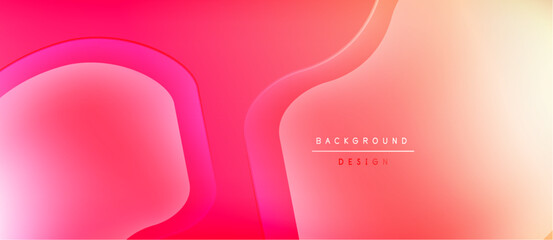 Abstract gradient background. Fluid shapes overlap, creating dynamic visual effect. Warm colors dominate composition. Minimalist design elements present.