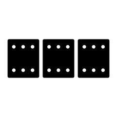 photographic film glyph icon