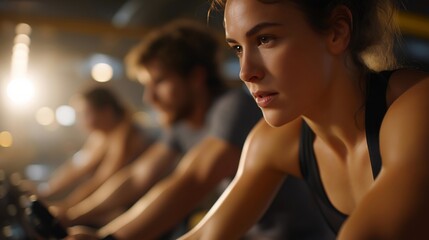 An inclusive fitness session with people of various ages and abilities exercising side by side, adaptive equipment and positive coaching creating a welcoming atmosphere — accessible fitness,