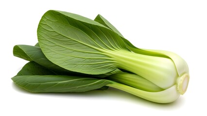 Fresh bok choy with dark green leaves and pale stalks, symbolizing nutrition, Asian cuisine, and healthy eating in a vibrant, natural presentation.