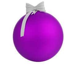 PNG. Trasparente. Natale. Palla dell'albero di Natale decorativa su sfondo trasparente.