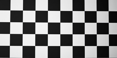 Fototapeta premium Classic black and white checkered background, high contrast , retro, geometric