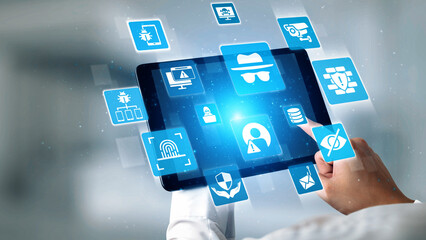 Cyber security icons show cyber attack defense, malware protection, and data security. Cybersecurity prevents hacking, ensures safety, and strengthens cyber attack resilience. Gist