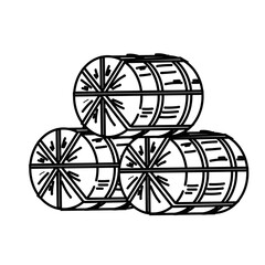 積み上げた米俵